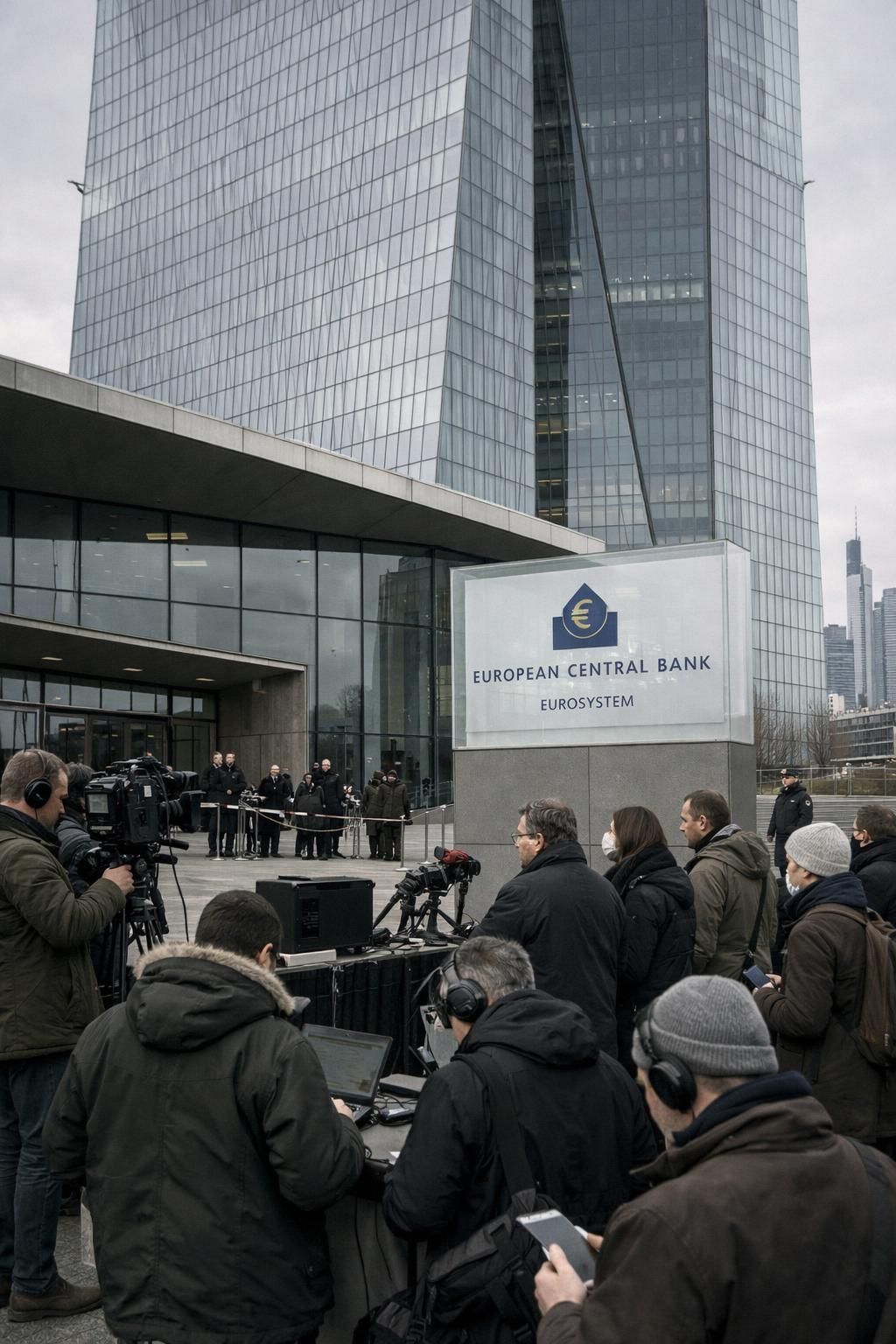 christine lagarde annonce que la bce maintient ses taux d'intérêt pour soutenir une reprise économique encore fragile et inégale dans la zone euro.