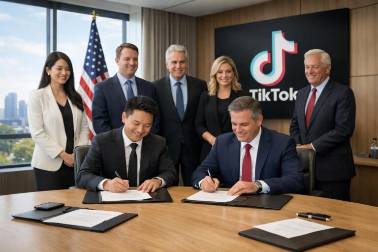 tiktok consolide son avenir aux états-unis en concluant une joint-venture à majorité américaine, renforçant ainsi sa présence et sa conformité sur le marché américain.