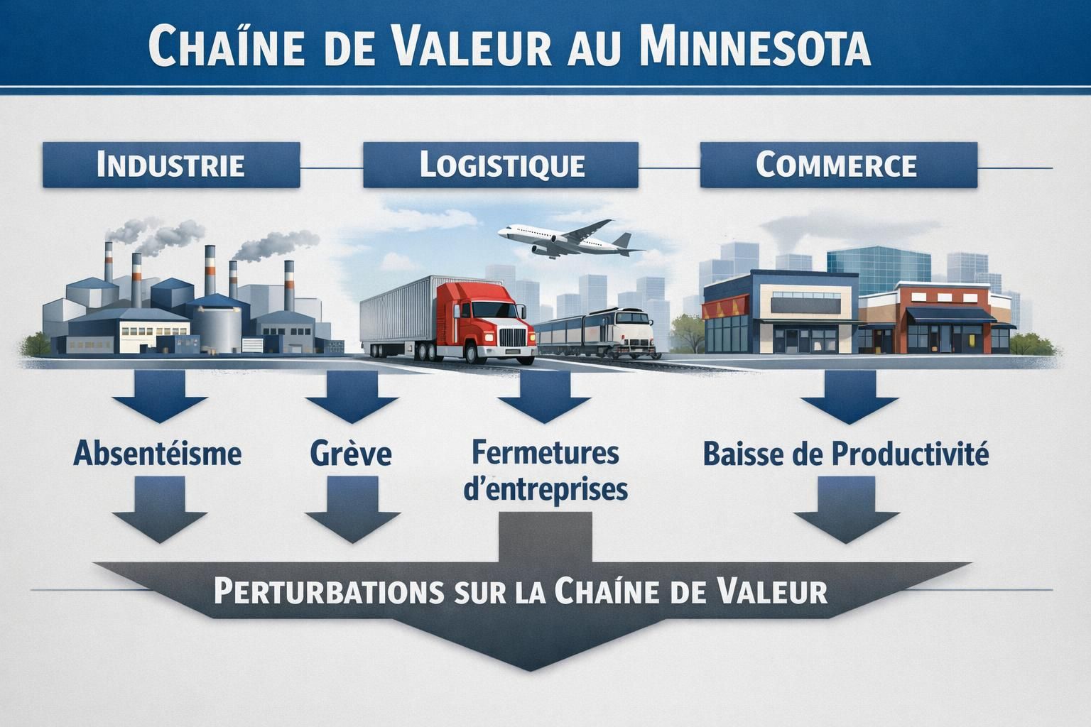 découvrez comment des fermetures d’entreprises et des absences massives au travail provoquent un « economic blackout » impactant fortement l'économie du minnesota.