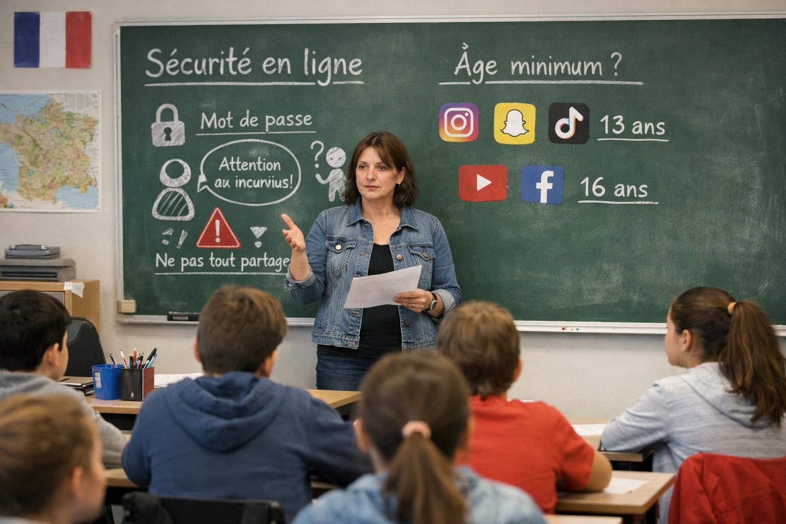 emmanuel macron salue l’adoption de la loi visant à interdire l’accès aux réseaux sociaux aux moins de 15 ans, une mesure pour protéger les jeunes utilisateurs.