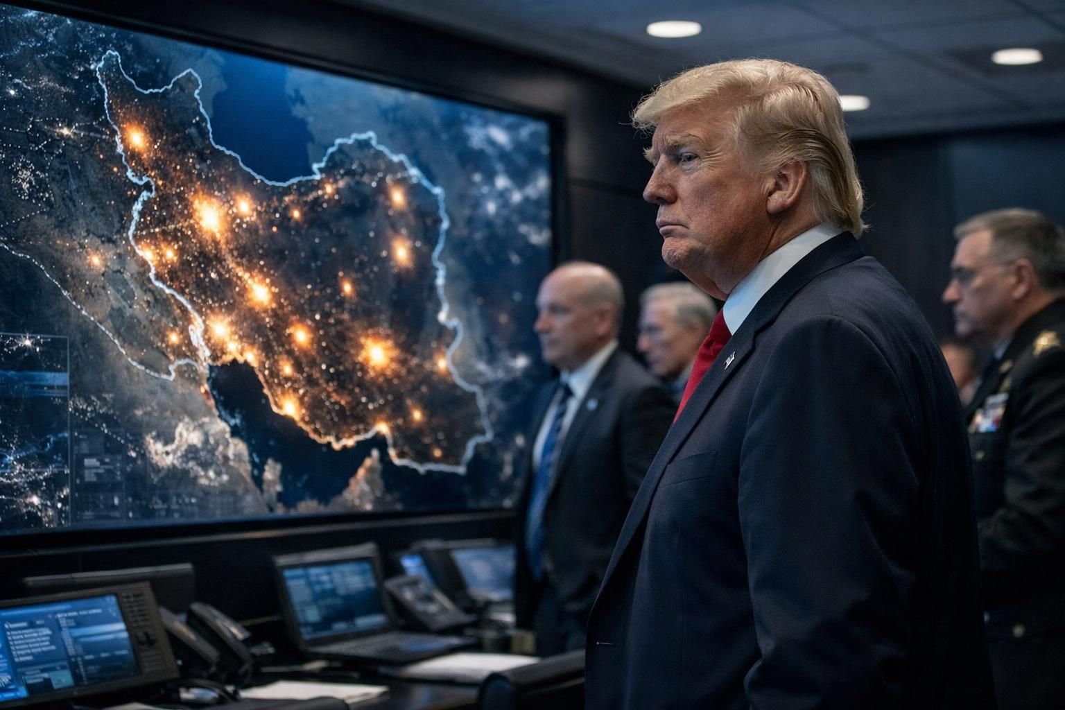 le président trump envisage des frappes ciblées en iran afin de relancer les protestations contre le régime en place et intensifier la pression politique.