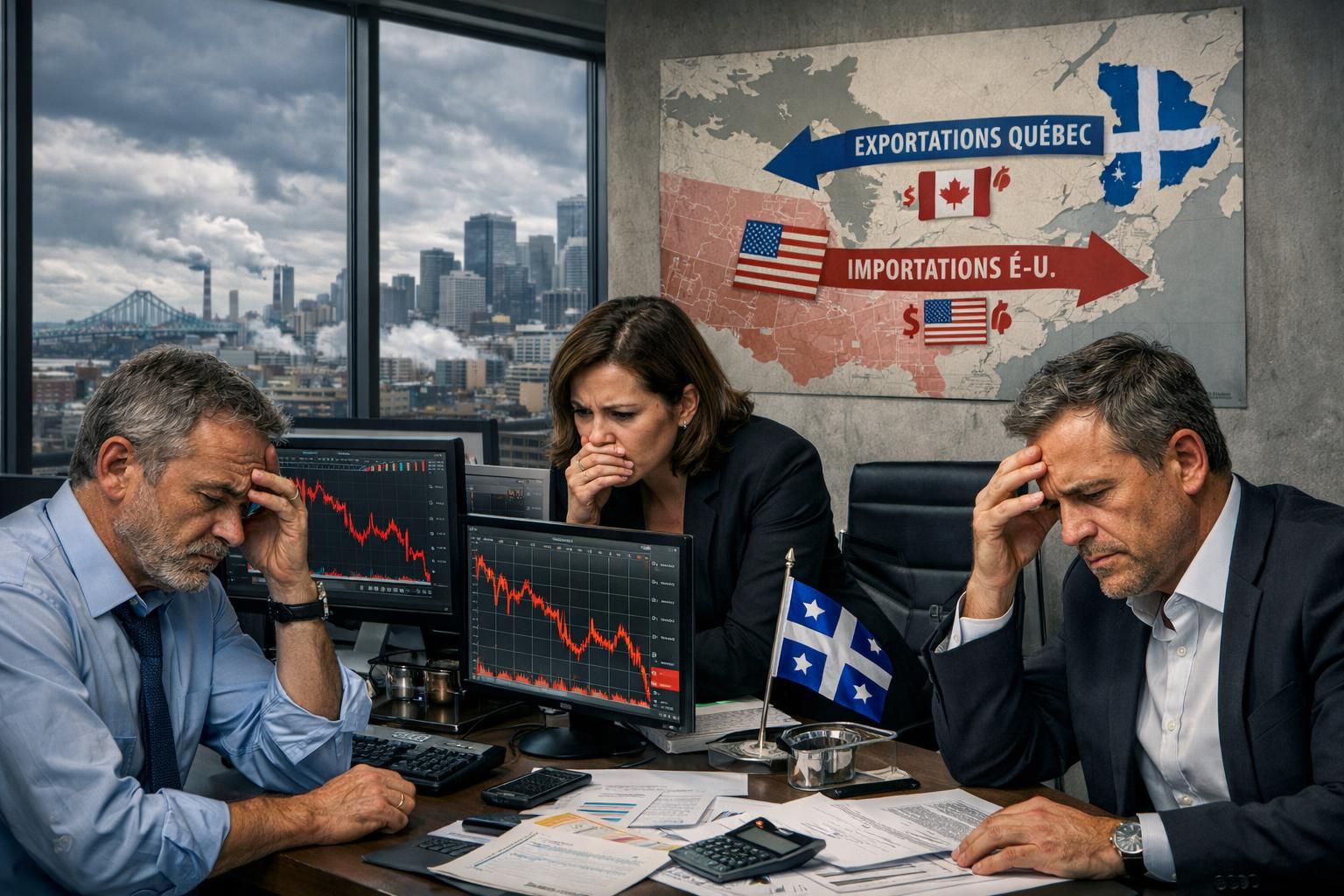 analyse des défis et des risques de faillite que rencontrent les entreprises québécoises dans le contexte de la guerre tarifaire avec les états-unis.