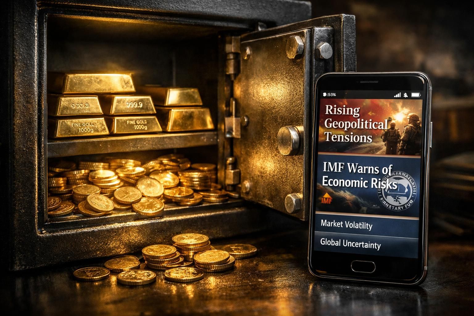 découvrez comment les avertissements du fmi sur les tensions géopolitiques poussent les investisseurs à se tourner vers l'or, valeur refuge en période d'incertitude.