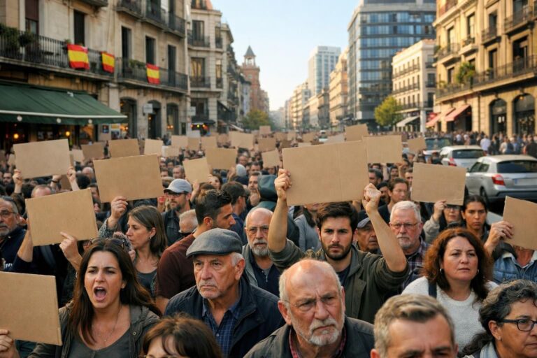 en espagne, les grandes villes voient une intensification des manifestations contre la crise du logement, soulignant les difficultés croissantes des citoyens face à la pénurie et à la hausse des prix.