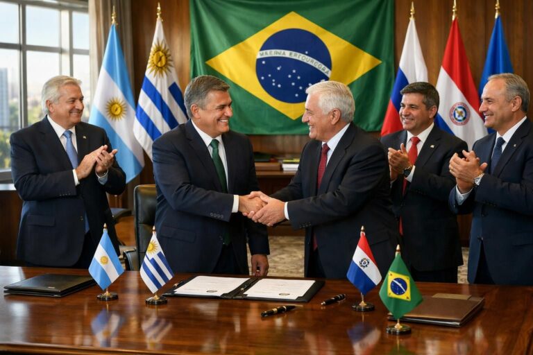 le brésil officialise un accord commercial clé au sein du mercosur, renforçant ses échanges économiques et son rôle régional.