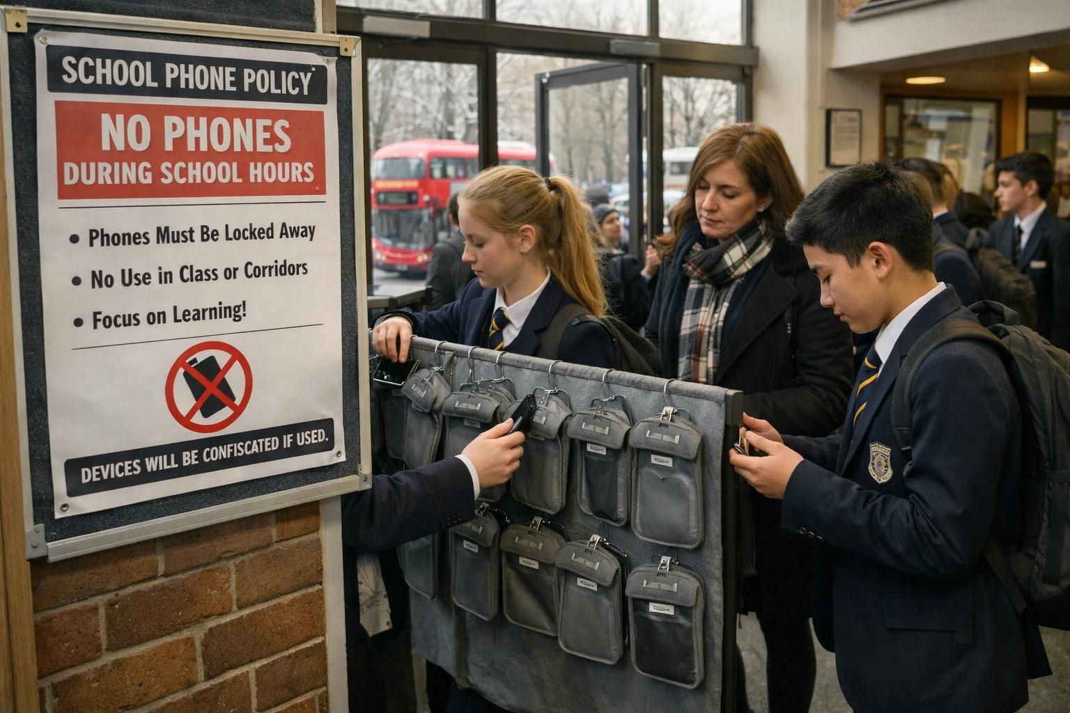 le gouvernement britannique dévoile un plan visant à limiter l'utilisation des smartphones par les mineurs dans les écoles afin de favoriser un environnement éducatif plus sain.