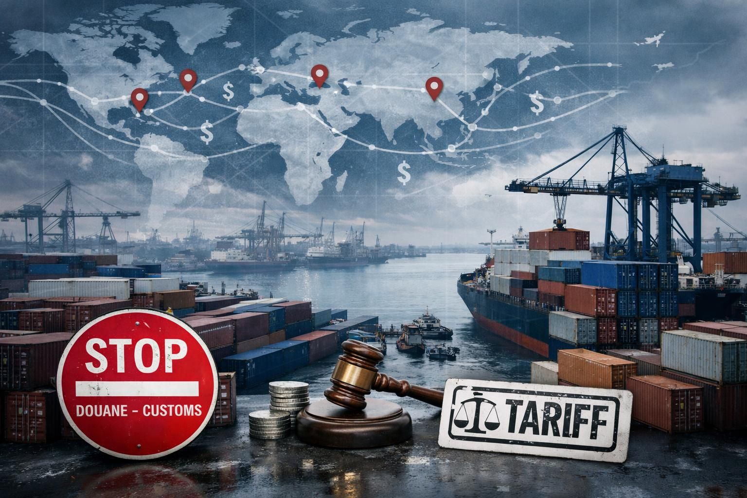 découvrez comment l'économie mondiale fait face à des risques géopolitiques croissants suite aux menaces de tarifs américains, et les implications pour le commerce international et la stabilité financière.