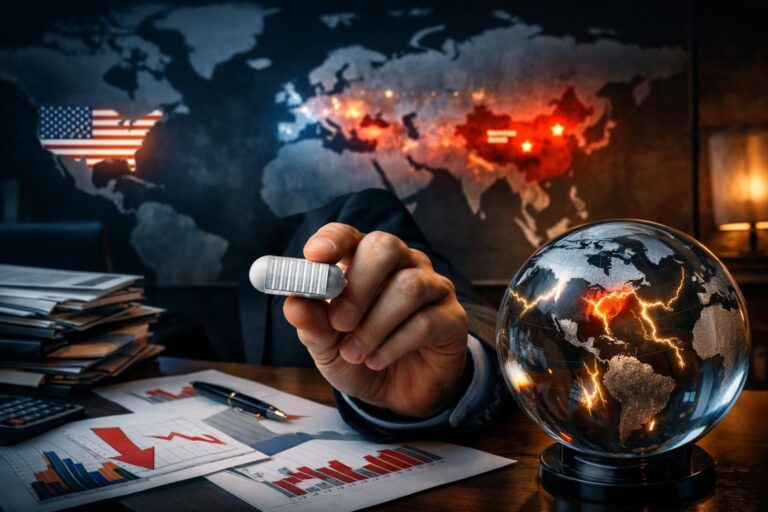 analyse des impacts des menaces de tarifs américains sur l'économie mondiale et les risques géopolitiques qui en découlent.