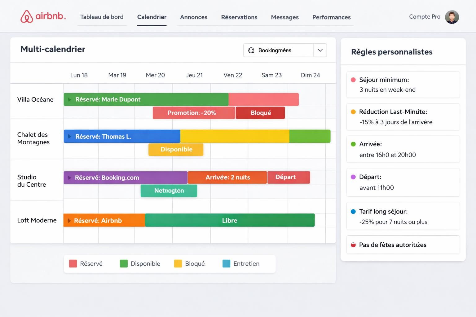 airbnb améliore ses outils numériques pour offrir aux hôtes professionnels une gestion simplifiée et une expérience optimisée.