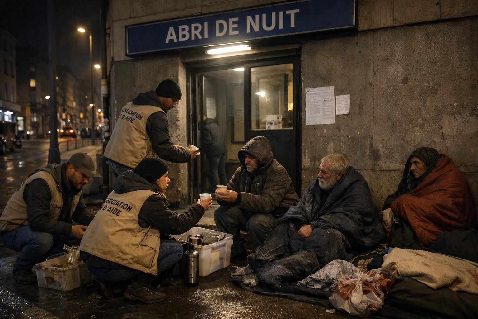 en france, plusieurs grandes villes voient une hausse du nombre de sans-abri, alerte les associations, mettant en lumière une crise sociale grandissante.