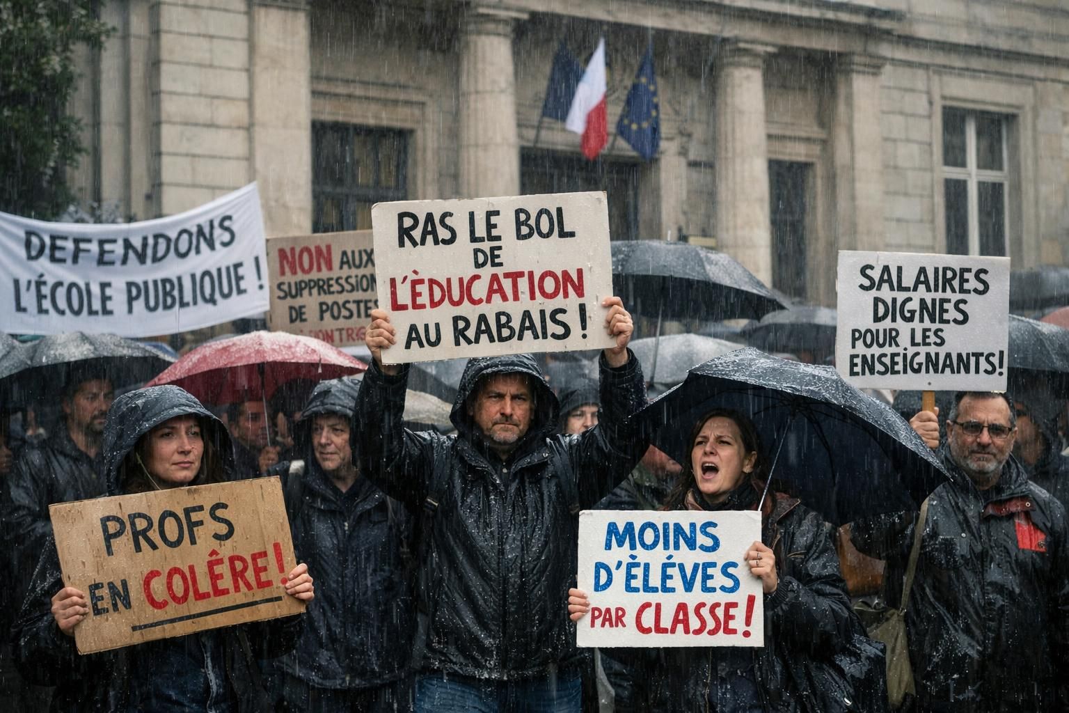 en france, les enseignants expriment leur mécontentement face à la dégradation croissante de leurs conditions de travail, impactant leur quotidien et la qualité de l'enseignement.