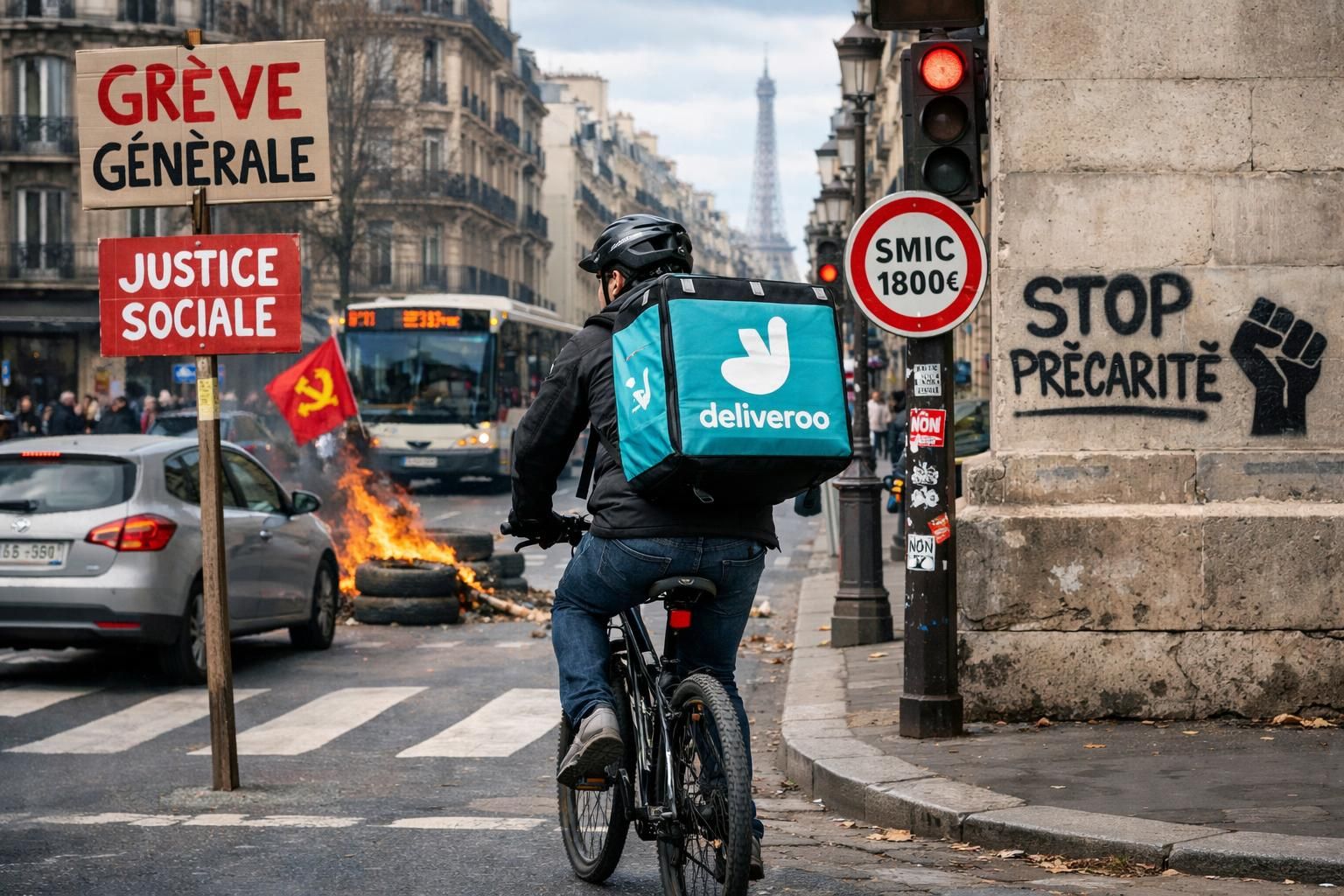 les travailleurs des plateformes en france demandent une amélioration de leur protection sociale pour garantir leurs droits et leur sécurité.