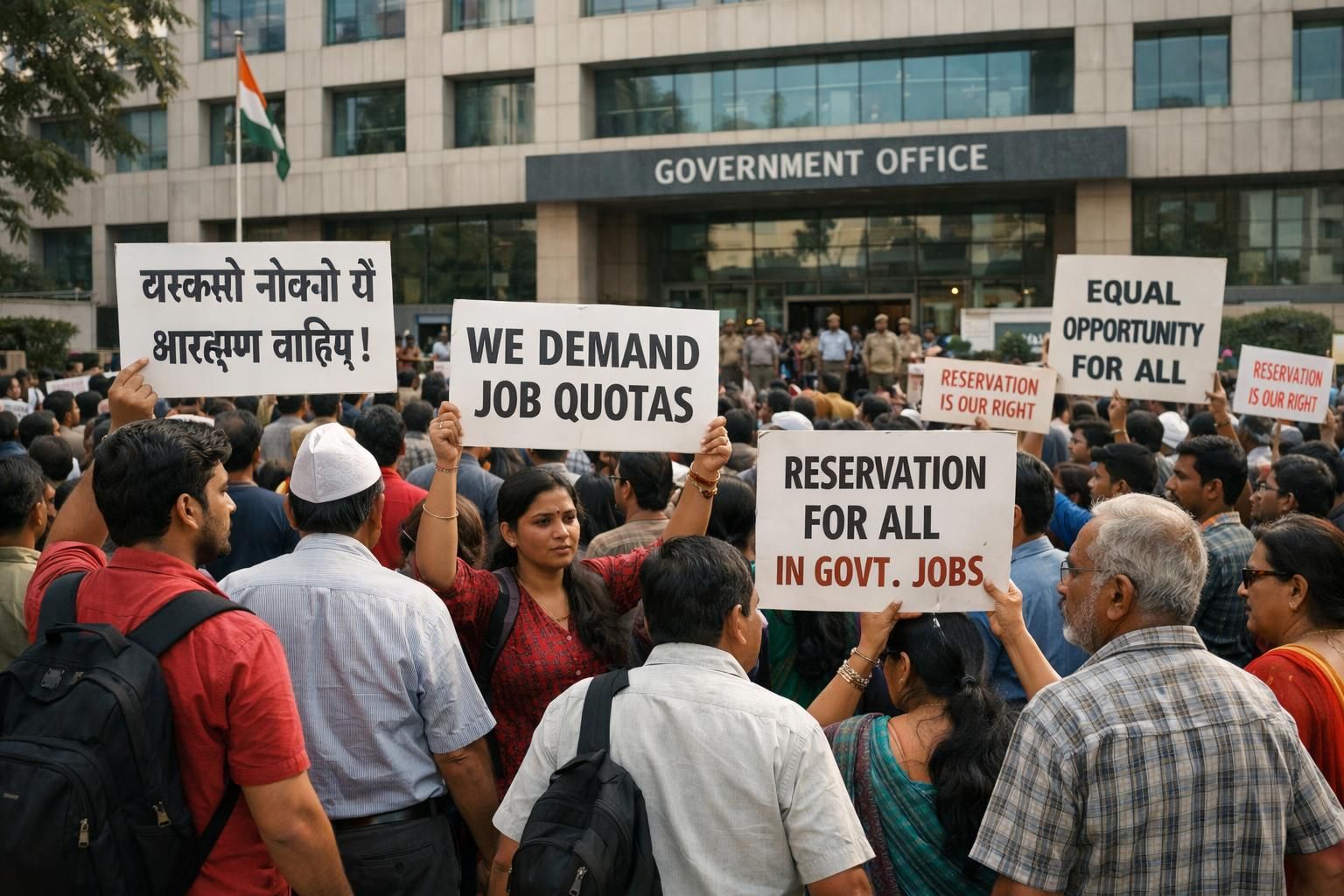 en inde, une nouvelle loi sur les quotas dans la fonction publique ravive les tensions sociales, suscitant un débat intense sur l'équité et l'inclusion.
