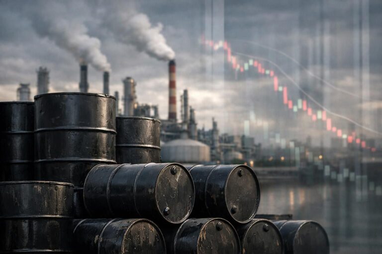 les prix du pétrole chutent en raison des craintes liées à la baisse de la demande mondiale, impactant les marchés énergétiques et économiques.