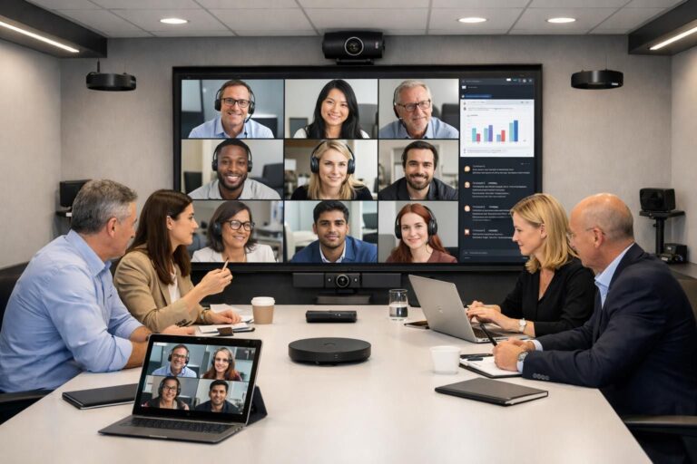 découvrez les nouvelles fonctionnalités avancées de zoom conçues pour améliorer l'expérience des réunions hybrides, facilitant la collaboration entre participants en présentiel et à distance.