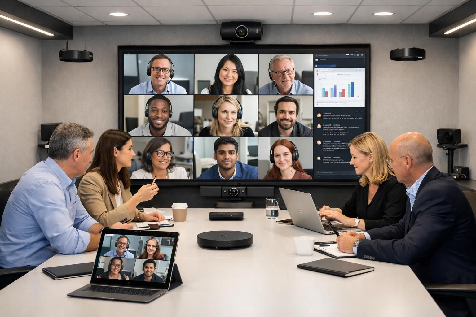 découvrez les nouvelles fonctionnalités avancées de zoom conçues pour améliorer l'expérience des réunions hybrides, facilitant la collaboration entre participants en présentiel et à distance.
