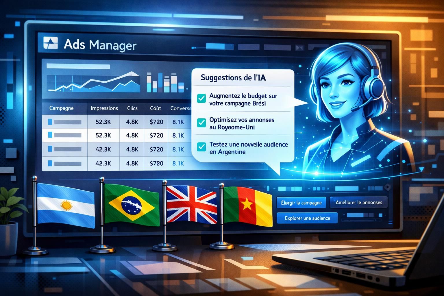 meta élargit la portée de son assistant ia business en l'étendant à de nouveaux pays et en supportant davantage de langues, facilitant ainsi l'accès aux outils d'intelligence artificielle pour les entreprises à l'international.